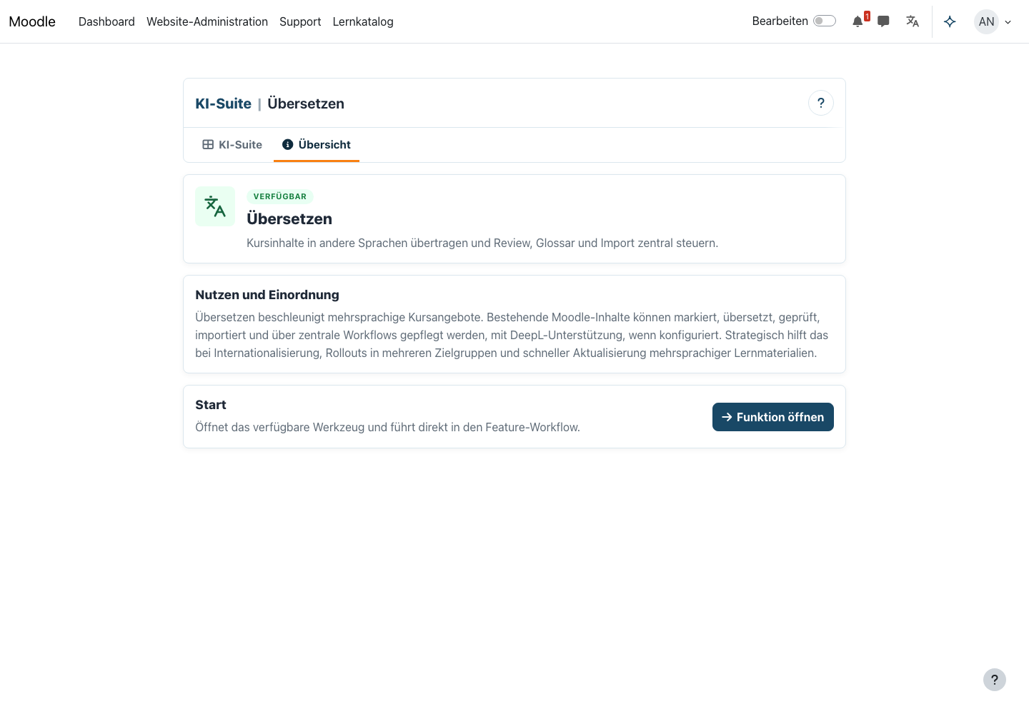KI Übersetzung im Feature-Überblick